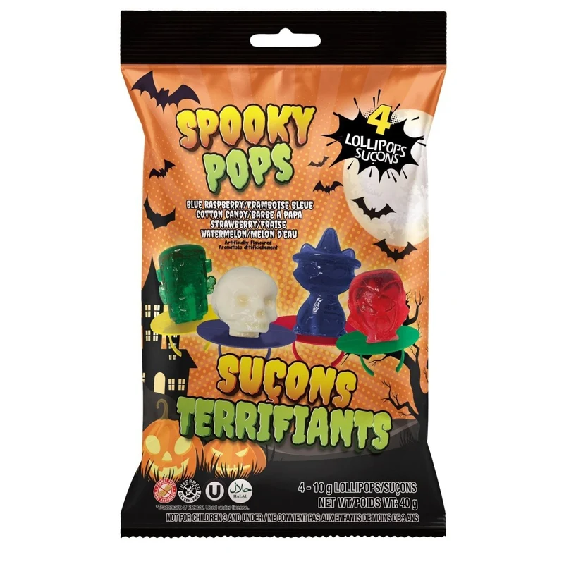 Halloween Spooky Pops, 4 count