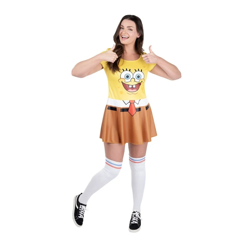 SpongeBob Classic Costume for Adults, Dress and Socks