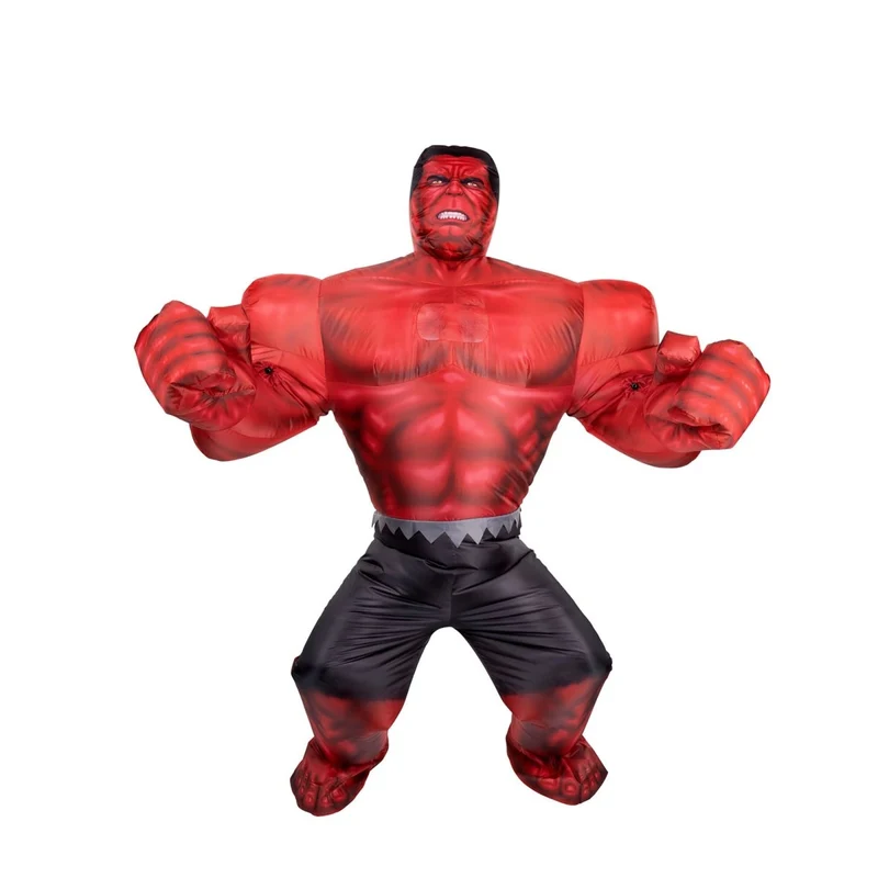 Red Hulk Inflatable Costume for Adults, Marvel