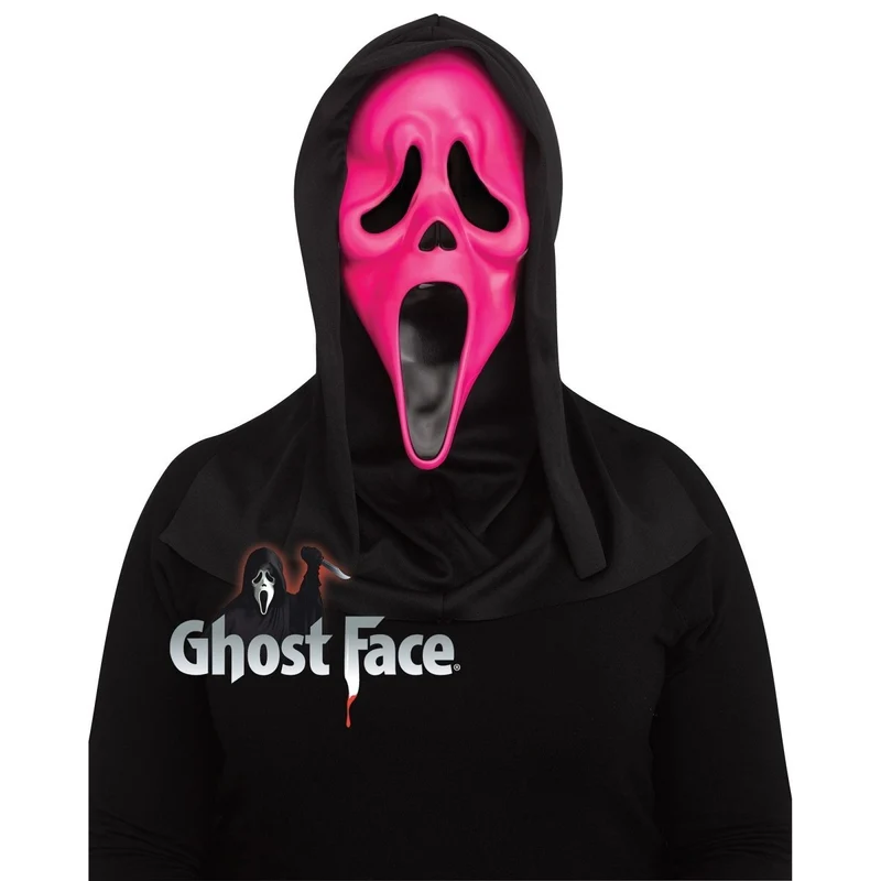 Ghost Face Fluorescent Mask for Adults, Scream, Assortment, 1 Count