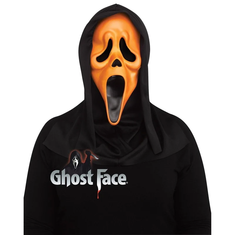 Ghost Face Fluorescent Mask for Adults, Scream, Assortment, 1 Count