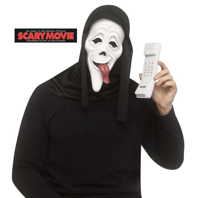 Ghost Face "Wassup!" Accessory Kit for Adults, Scary Movie