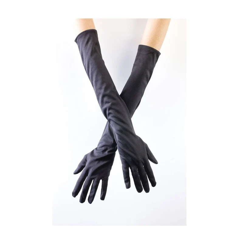 Black Opera Gloves for Adults, 20.5 Inches