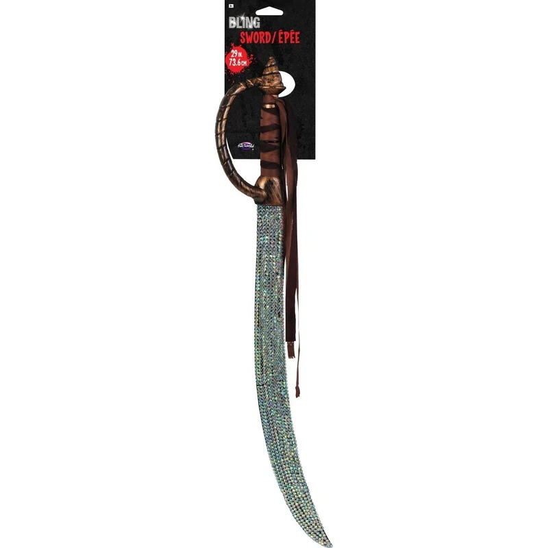 Bling Pirate Sword, 29 Inches, 1 Count