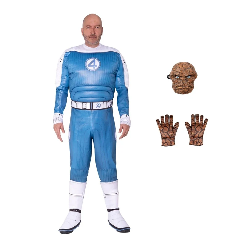 The Thing Costume Qualux for Adults, Marvel, Jumpsuit
