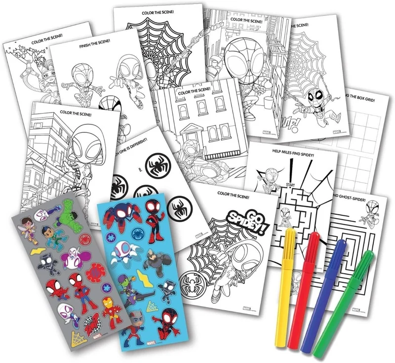 Spidey Stow & Go Activity Kit, Marvel, 1 Count