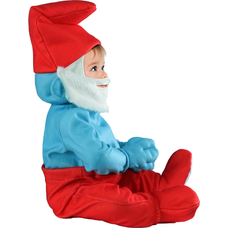 Papa Smurf Costume for Toddlers, Jumpsuit and Hat