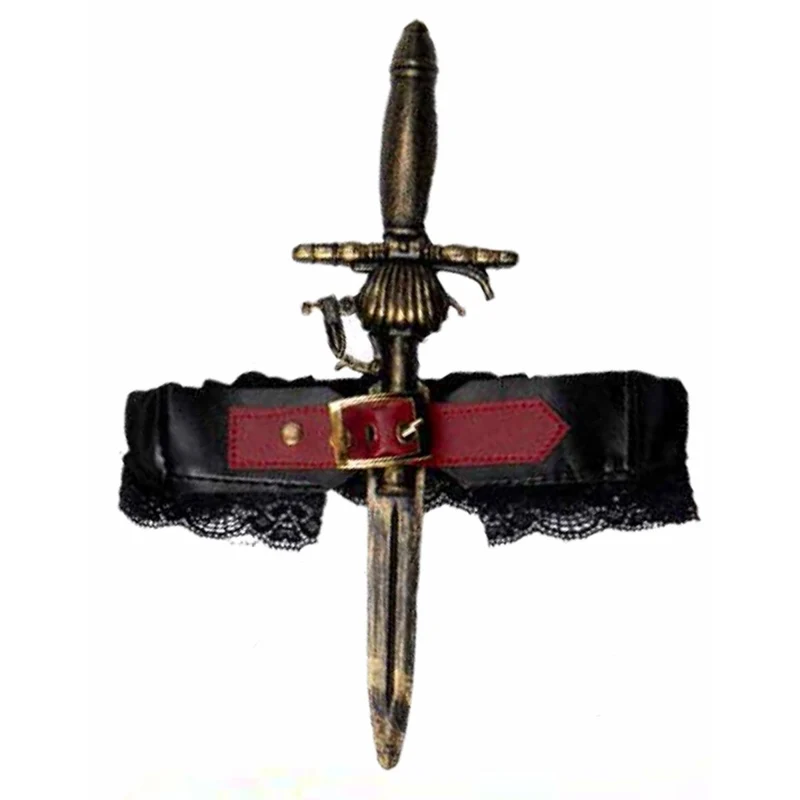 Pirate Thigh Garter With Blade, 1 Count
