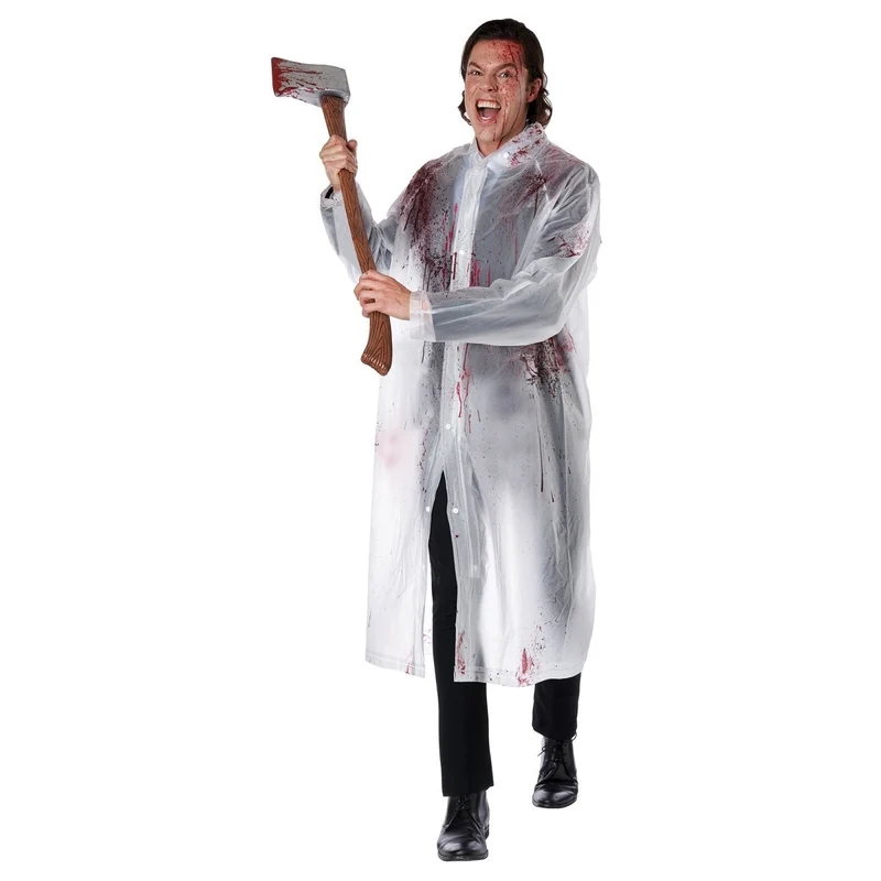 Yuppie Psycho Killer Costume for Adults, Raincoat