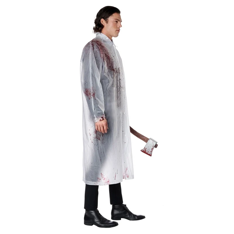 Yuppie Psycho Killer Costume for Adults, Raincoat