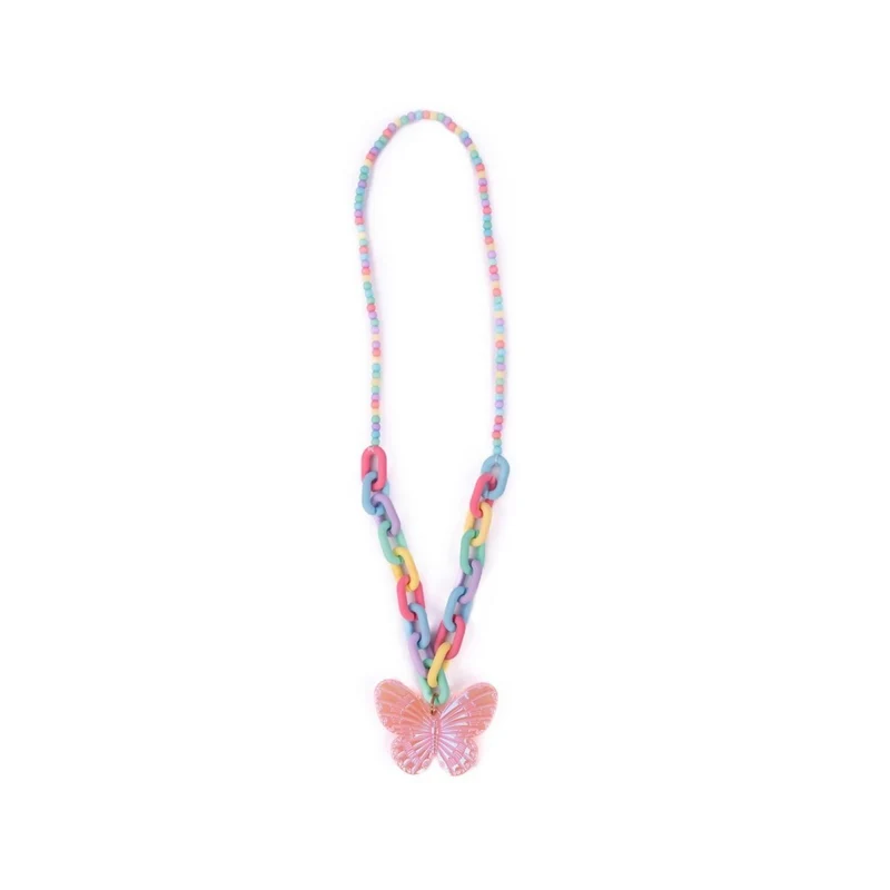 Kaleidoscope Butterfly Necklace, 1 count