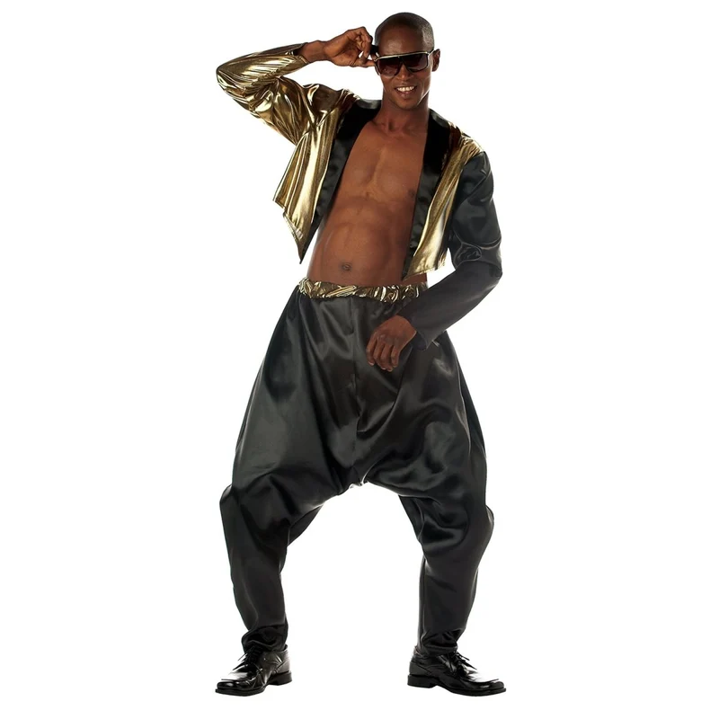 Old School Rapper Costume for Adults, Jacket and Pants