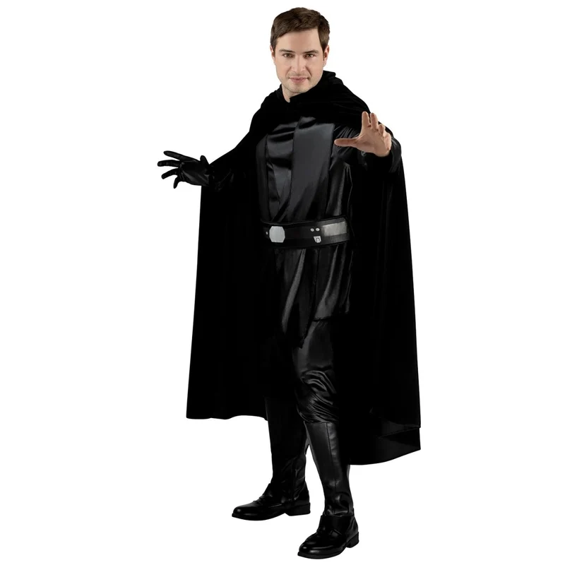 Luke Skywalker Costume for Adults, Star Wars, Black Hooded Robe
