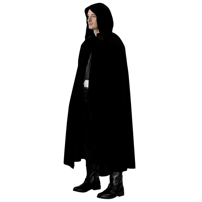 Luke Skywalker Costume for Adults, Star Wars, Black Hooded Robe