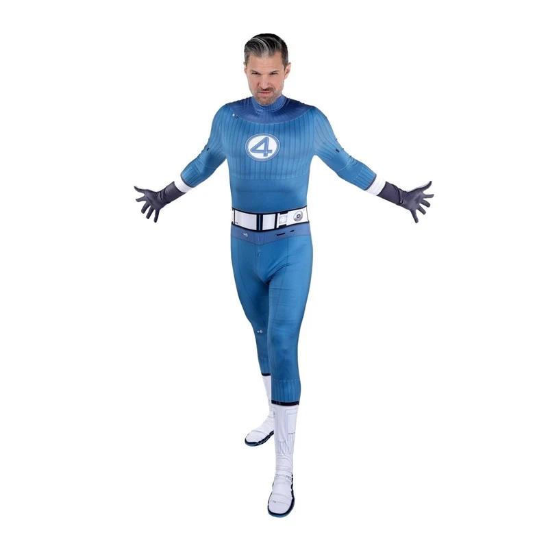 Mr. Fantastic Zentai Costume for Adults, Marvel, Jumpsuit