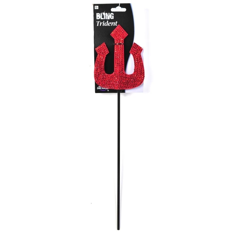 Red Bling Diva Fork Wand, 1 Count