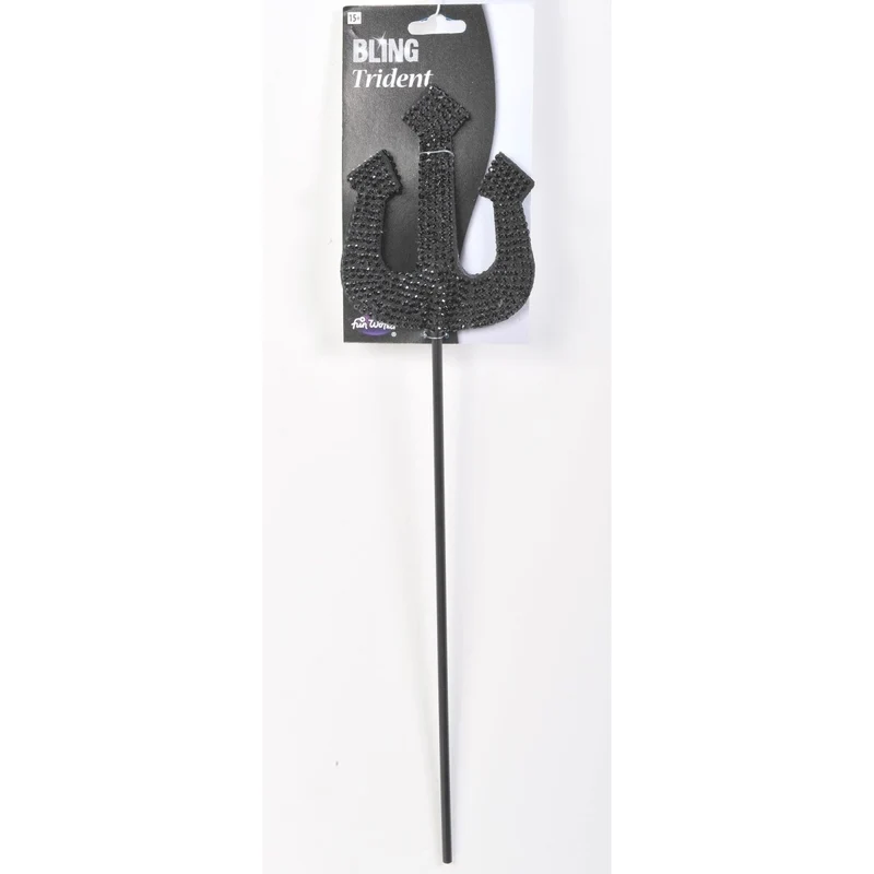 Black Bling Diva Fork Wand, 1 Count