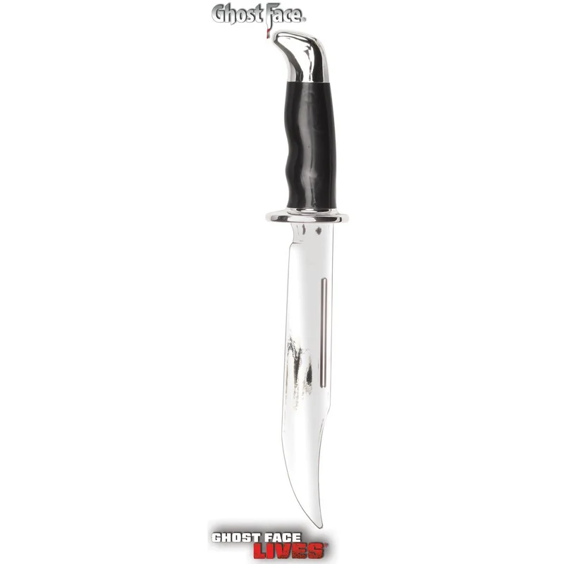 Chrome Bowie Knife, Ghost Face, 13 Inches, 1 Count