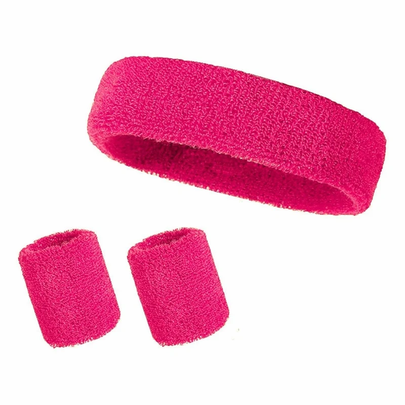 Neon Pink Aerobics Accessory Set for Adults