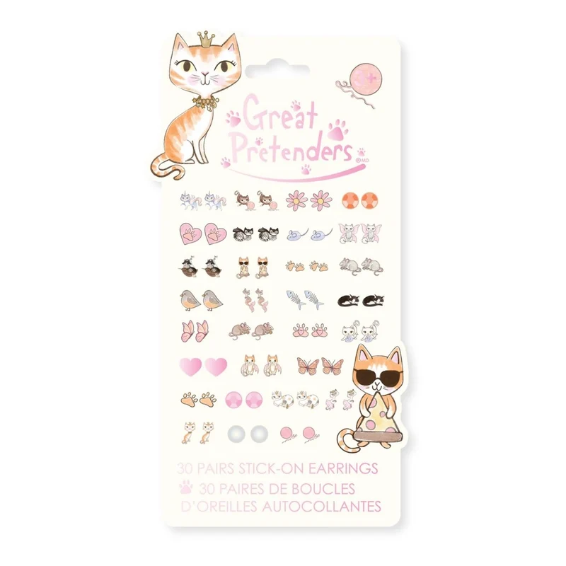 Paw-Some Sticker Earrings, 30 Count