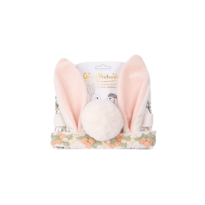 Hippity Hop Bunny Ears And Tail Accessory Set for Kids