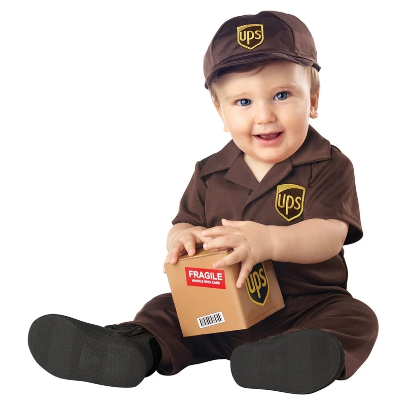 UPS Costume for Babies, Shirt, Pants and Cap