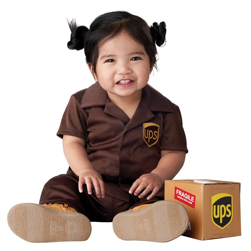 UPS Costume for Babies, Shirt, Pants and Cap