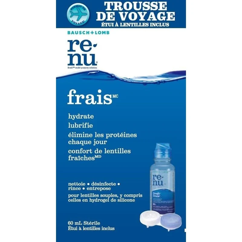 Contact Lens Solution with Case, 60 ml, 1 Count