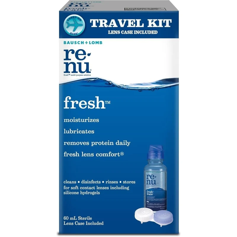 Contact Lens Solution with Case, 60 ml, 1 Count