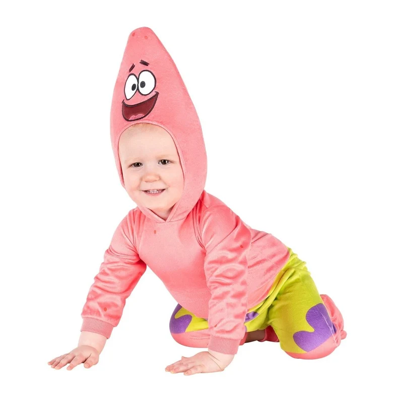 Patrick Star Costume for Babies, Spongebob Squarepants, Jumper with Hood