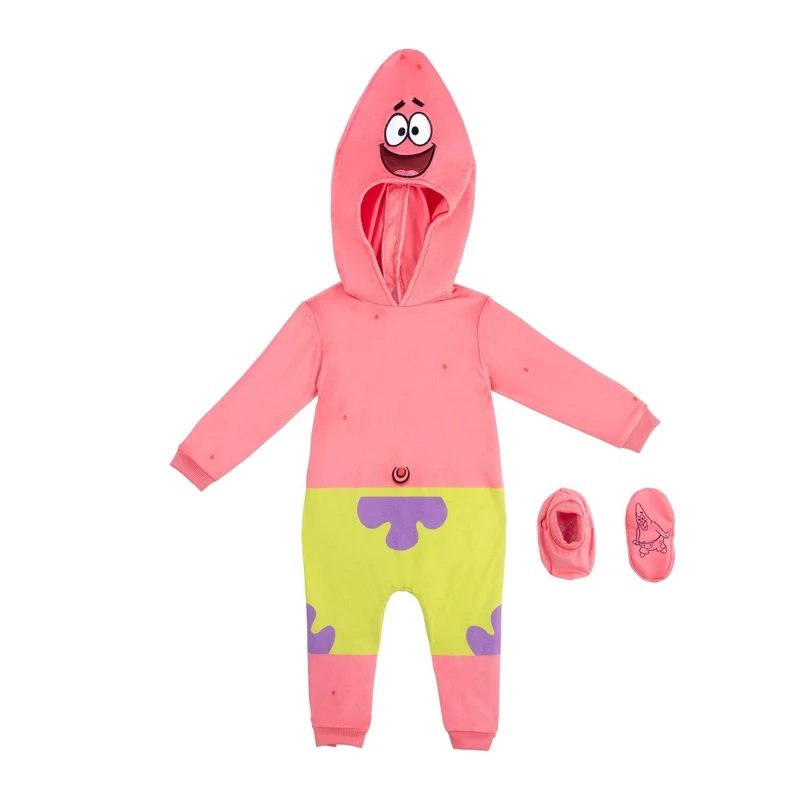 Patrick Star Costume for Babies, Spongebob Squarepants, Jumper with Hood