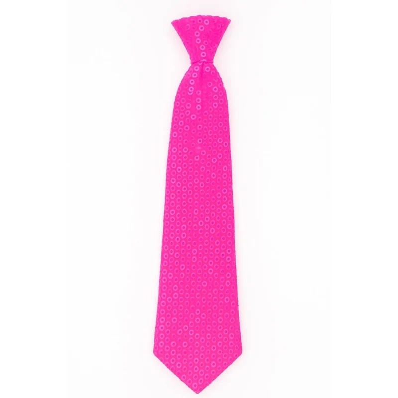 Neon Pink Tie, 1 Count