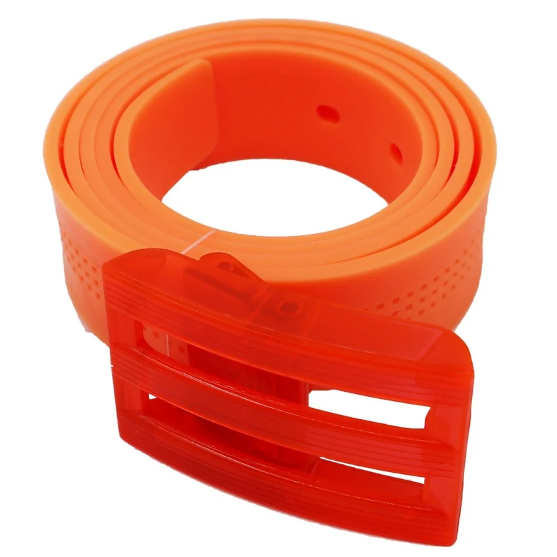 80s Orange Neon Belt for Adults