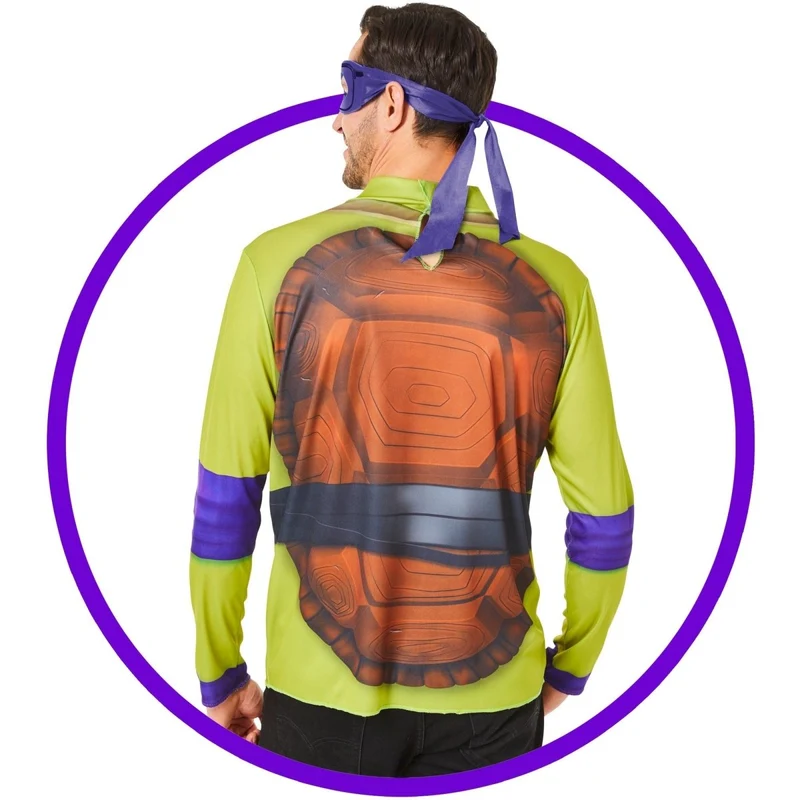 Teenage Mutant Ninja Turtles Donnie Wear Kit for Adults, Shirt and Mask