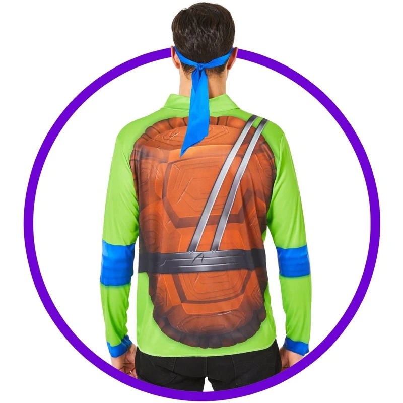 Teenage Mutant Ninja Turtles Leo Wear Kit for Adults, Shirt and Mask