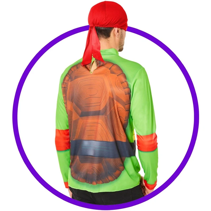 Teenage Mutant Ninja Turtles Raph Wear Kit for Adults, Shirt and Mask