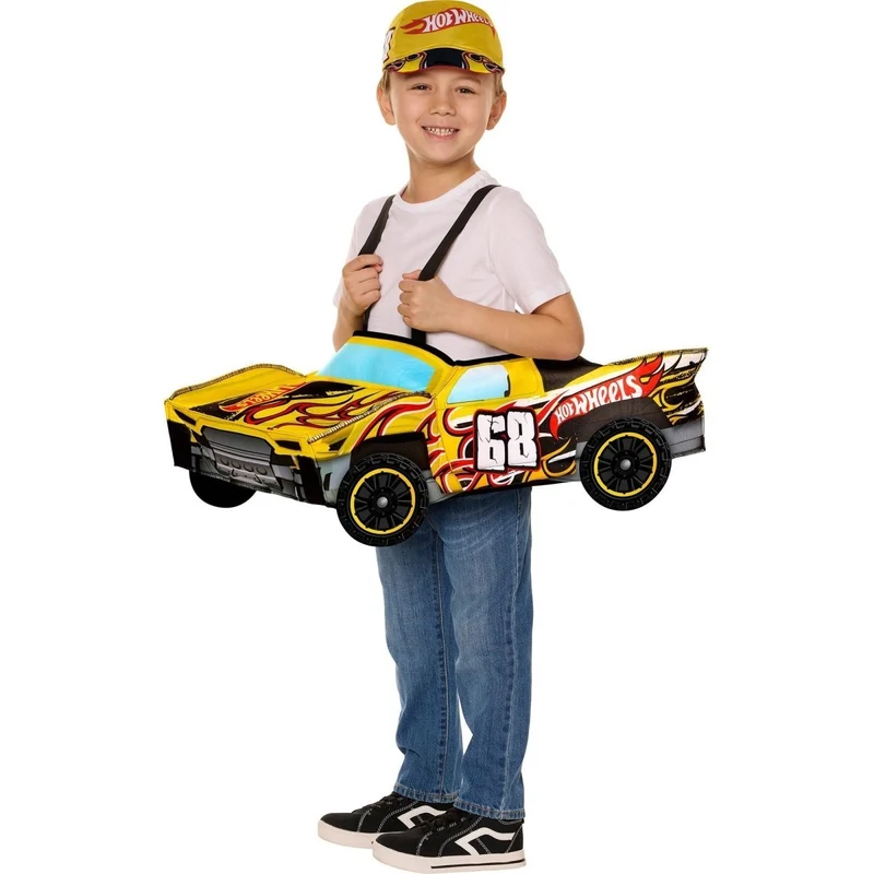 Ride Along Baja Truck Costume for Kids, Hot Wheels, Foam Truck and Hat