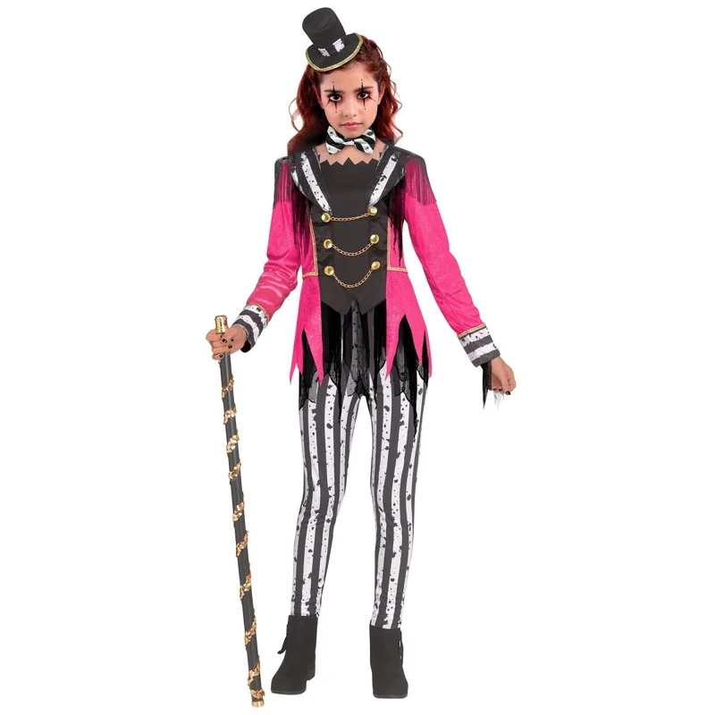 Harlequin Ringmaster Costume for Kids, Pink Jacket