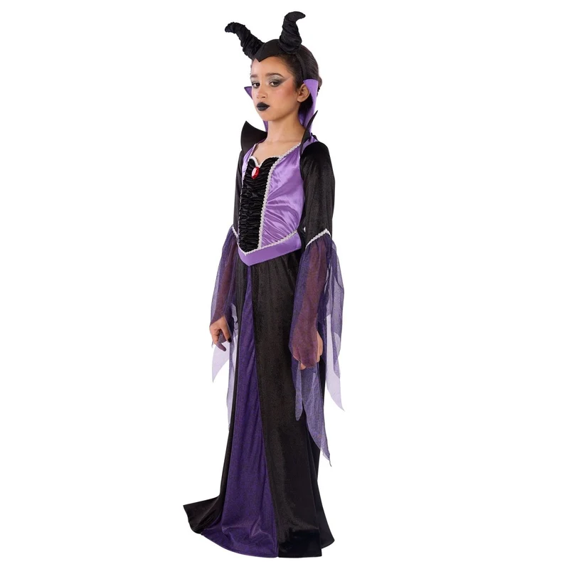 Evil Queen Costume for Kids, Dress and Headband