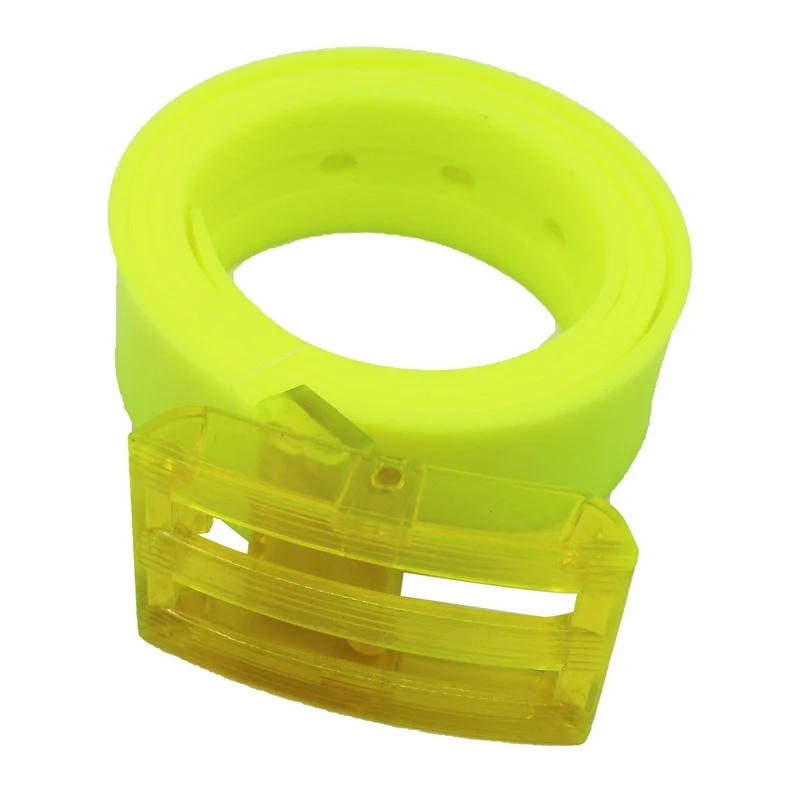 80s Yellow Neon Belt for Adults