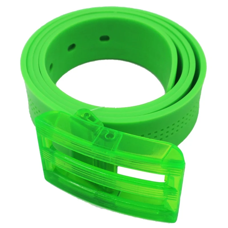 80s Lime Green Neon Belt for Adults