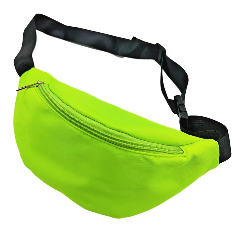 80s Yellow Neon Fanny Pack for Adults