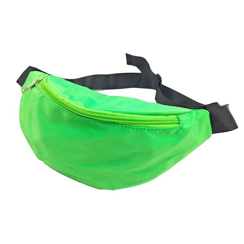 80s Lime Green Neon Fanny Pack for Adults