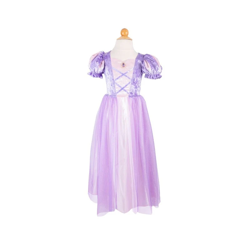 Velvety Soft Once Upon A Tower Princess Dress for Kids