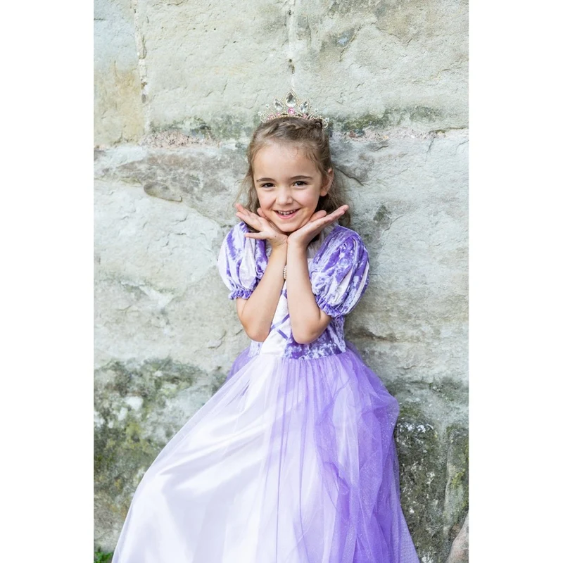 Velvety Soft Once Upon A Tower Princess Dress for Kids