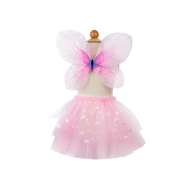 Butterfly Accessory Kit for Kids, Pink, Skirt, Wings and Wand