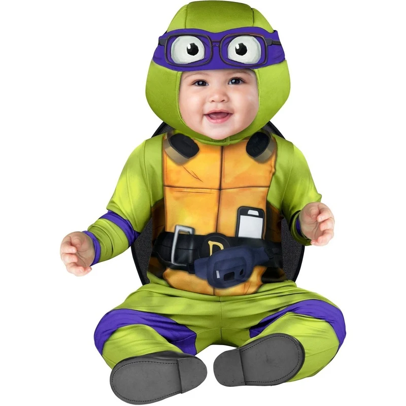 Teenage Mutant Ninja Turtles Donnie Costume for Babies, Jumpsuit, Shell and Hood