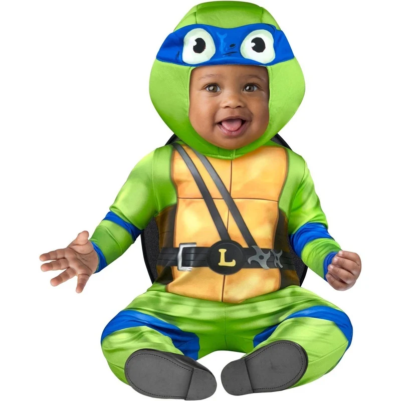 Teenage Mutant Ninja Turtles Leo Costume for Babies, Jumpsuit, Shell and Hood