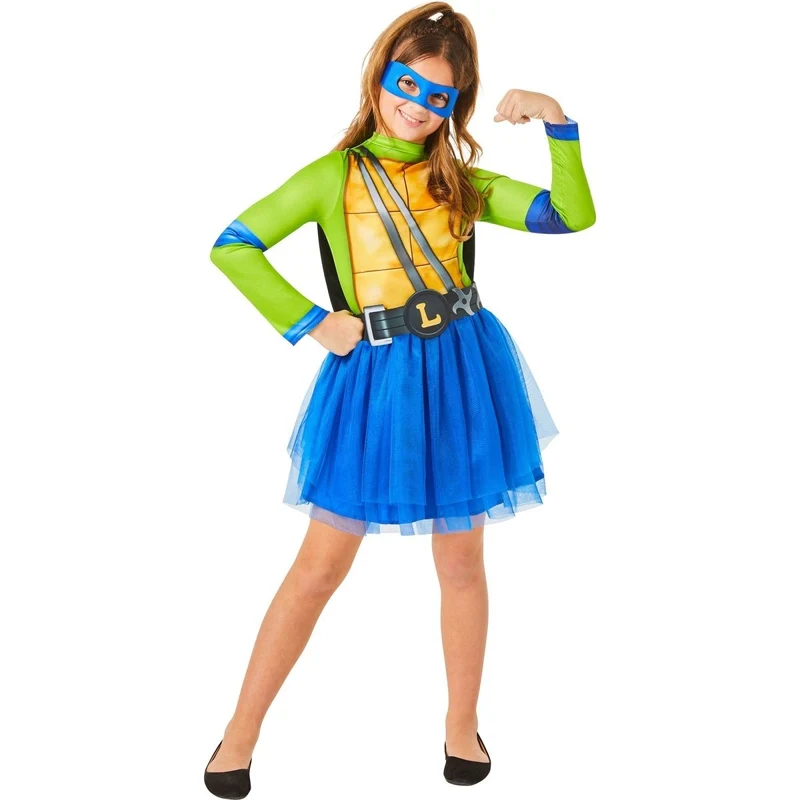 Teenage Mutant Ninja Turtles Leo Costume for Kids, Dress, Shell, Belt and Mask