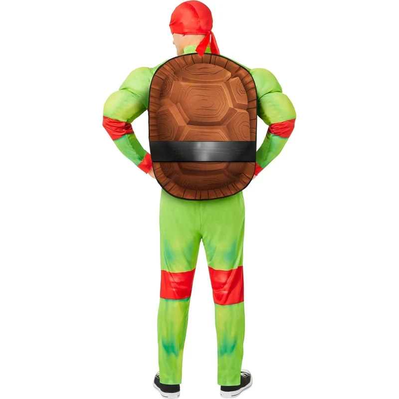Teenage Mutant Ninja Turtles Raph Costume for Adults, Jumpsuit, Shell and Mask